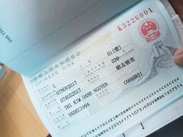 Làm visa đi Trung Quốc 2018 ở namthanh.vn