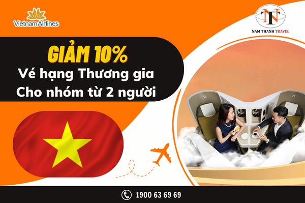 Vietnam Airlines giảm 10%  giá vé cho nhóm khách 2 người