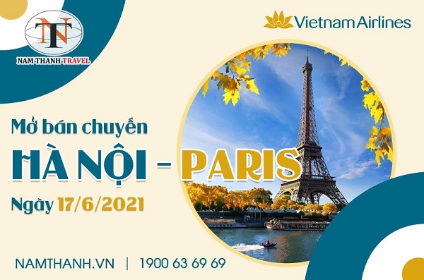 Tháng 6 bay Paris cùng với Vietnam Airlines
