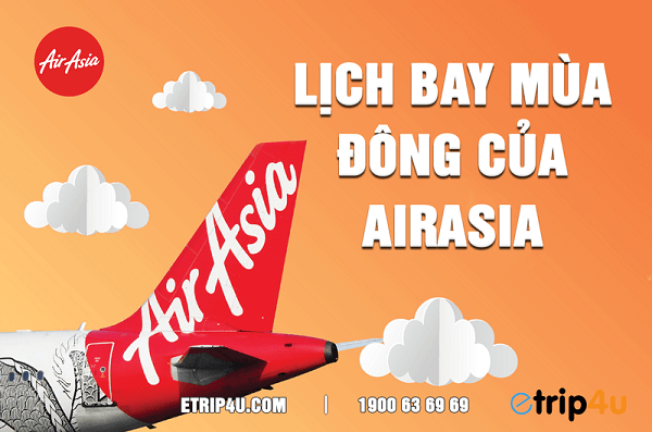 Thông báo lịch bay mùa đông của AirAsia