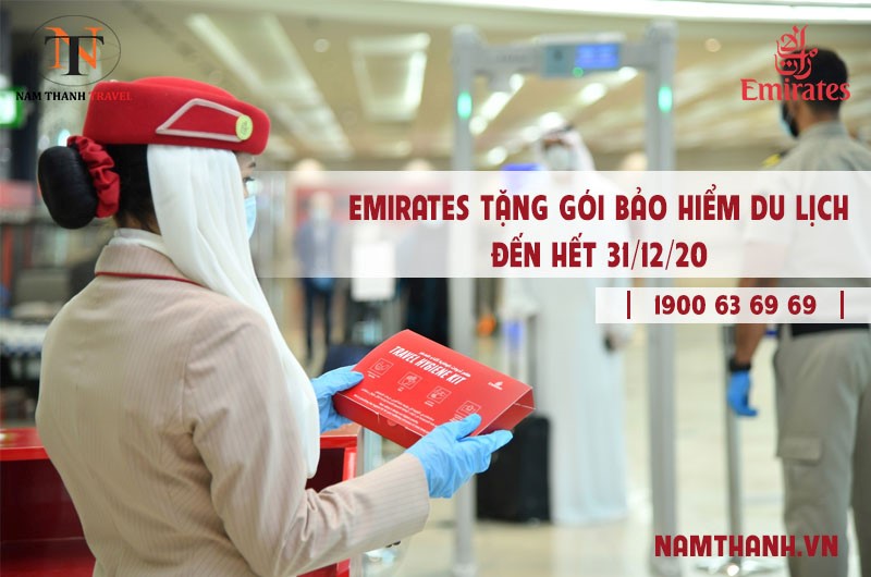 Emirates tặng gói bảo hiểm du lịch đến hết năm 2020