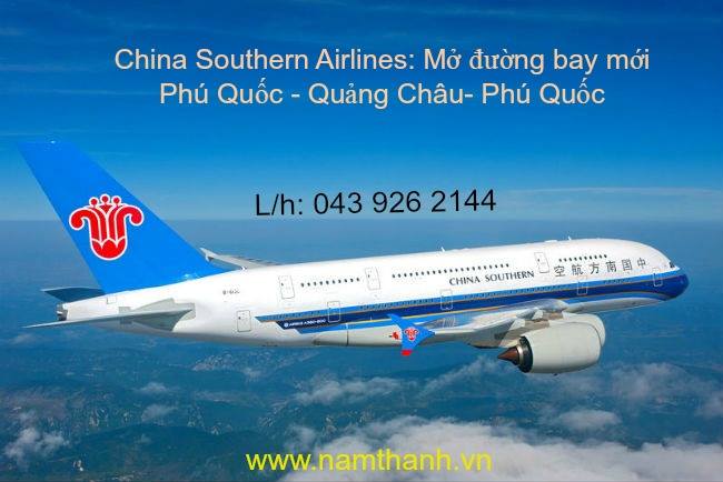 China Southern Airlines mở đường bay Phú Quốc - Quảng Châu