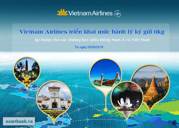 Thay đổi mức hành lý ký gửi Vietnam Airlines cho các đường bay giữa Đông Nam Á và Việt Nam