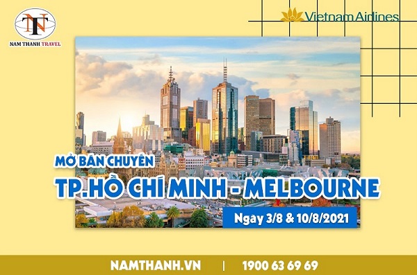 Đường bay Tp.Hồ Chí Minh - Melbourne được Vietnam Airlines mở lại