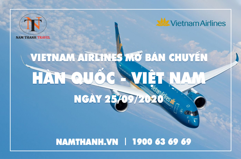 Vietnam Airlines mở bán trở lại chuyến bay quốc tế Việt Nam – Hàn Quốc