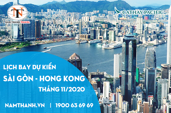 Lịch bay dự kiến chặng Sài Gòn - Hong Kong của Cathay Pacific
