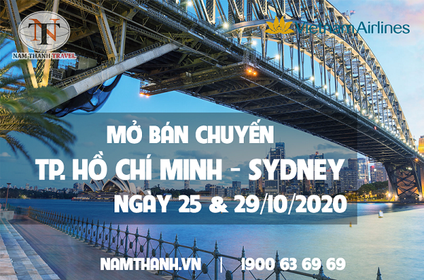 Vietnam Airlines mở bán chặng bay Hồ Chí Minh – Sydney
