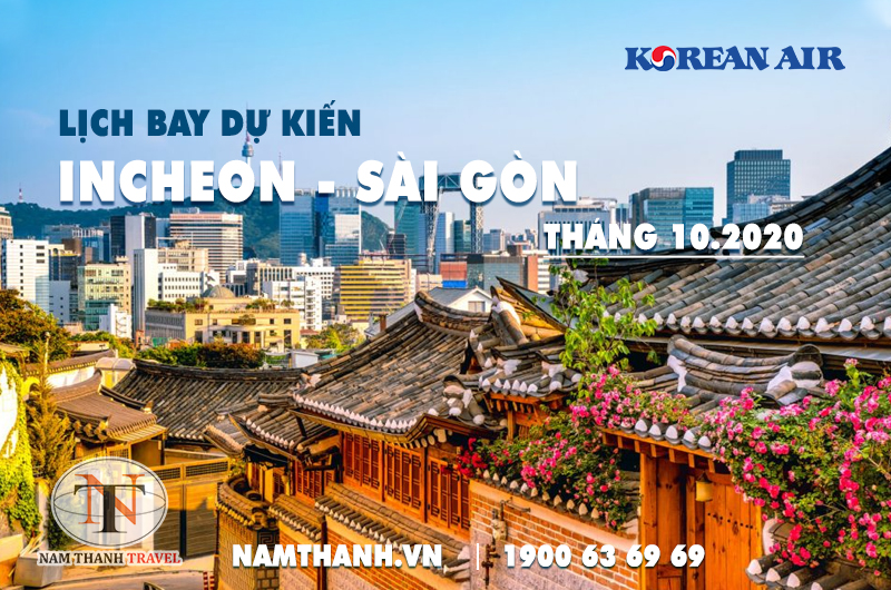 Korean Air mở đường bay Incheon – Sài Gòn trong tháng 10