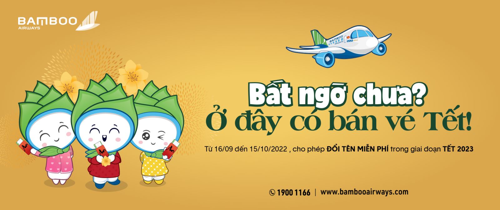 Đổi tên miễn phí - ăn Tết hết ý cùng Bamboo Airways