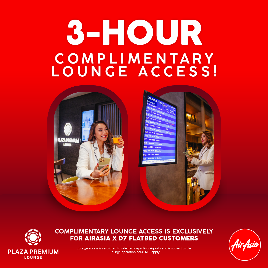 AirAsia: Dịch vụ Phòng chờ Sân bay Miễn phí