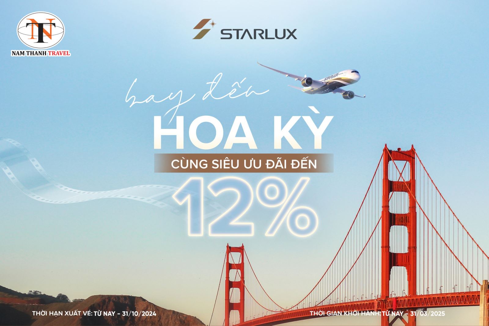 Starlux Airlines: Triển khai chương trình siêu ưu đãi lên đến 12% giá vé