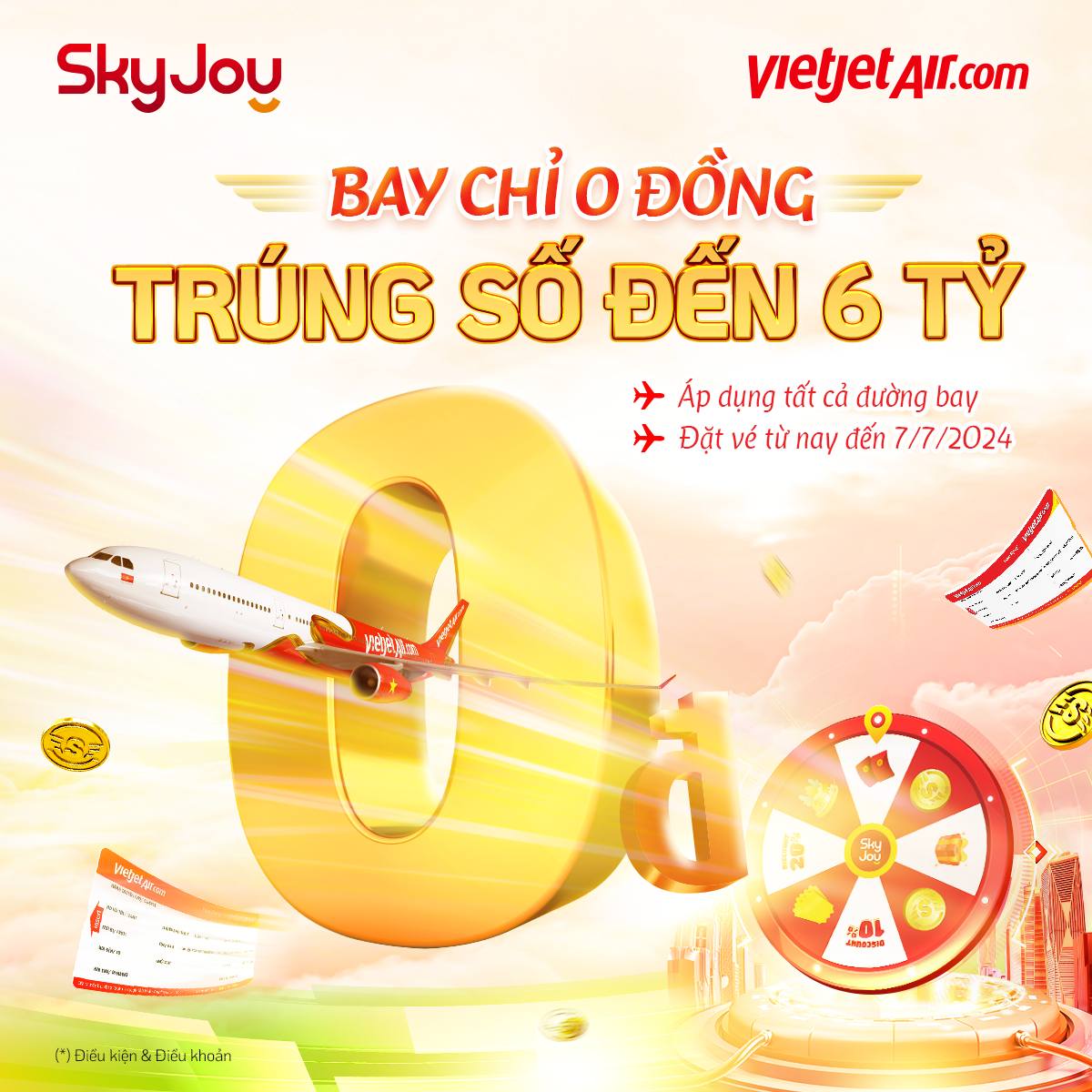 VietJet: Khuyến mãi chào đón ngày đôi 07/07