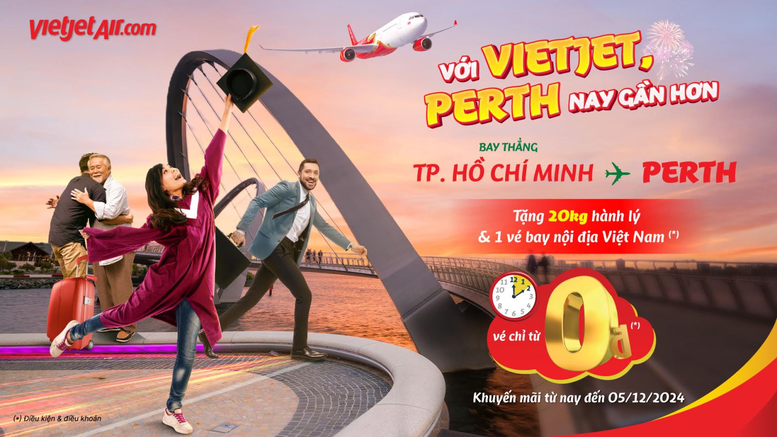 VietJet: Chương trình khuyến mãi khám phá Việt Nam từ Perth