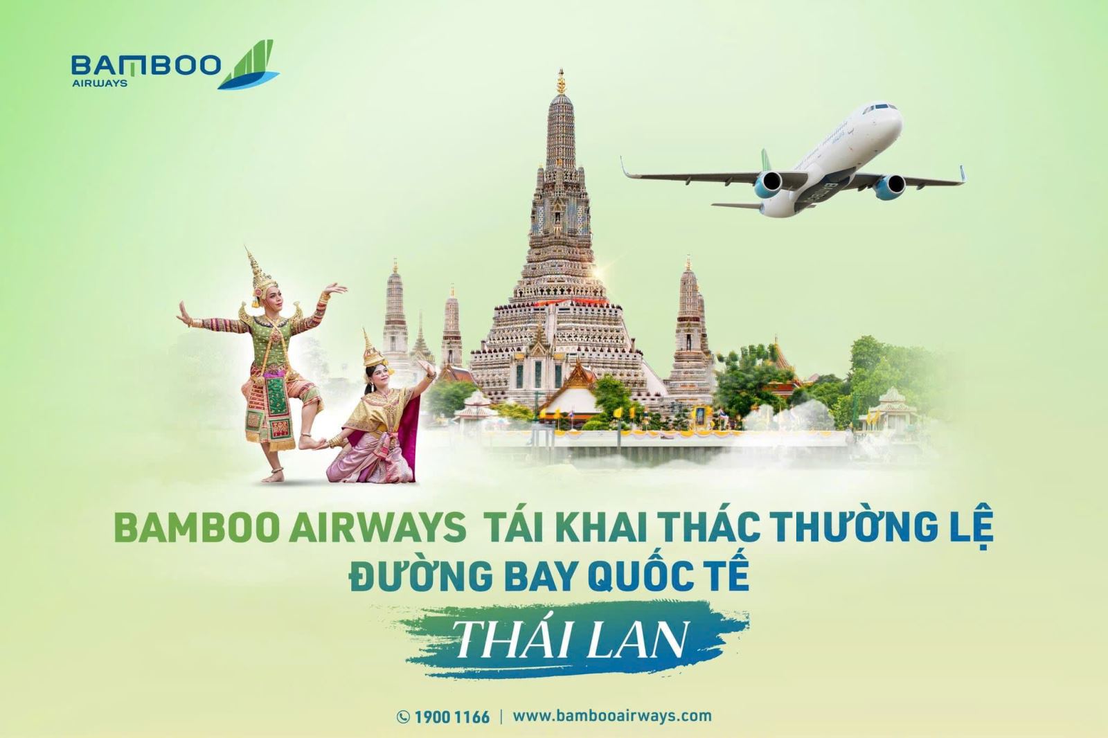 Bamboo Airways khai thác, mở bán chặng TP. HCM - Bangkok (SGN - DMK)