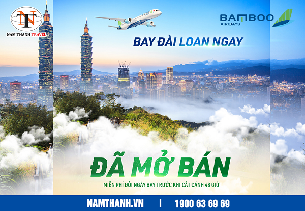Bamboo Airways mở bán vé bay thương mại Hà Nội Đài Bắc