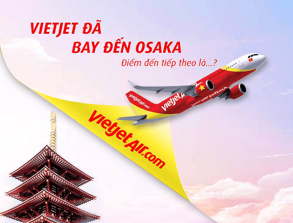 Bảng giá vé máy bay quốc tế Vietjet Air tháng 11/2018