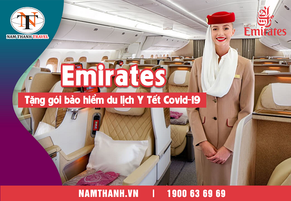Bay cùng Emirates - Tặng ngay gói bảo hiểm du lịch y tế Covid-19