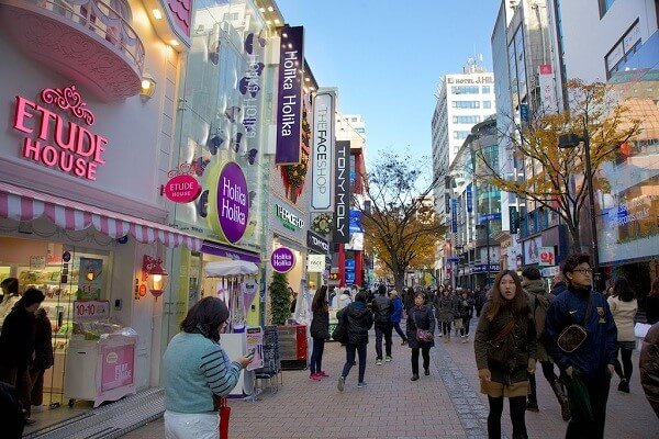 Khu phố nổi tiếng Myeongdong