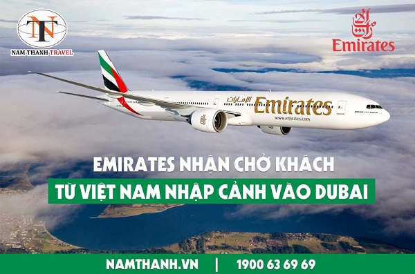 Mở bán chuyến bay Việt Nam - Dubai từ hãng Emirates