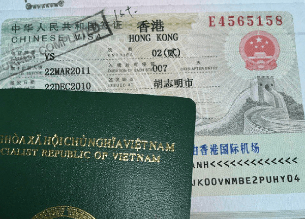 Thủ tục để xin visa Hong Kong