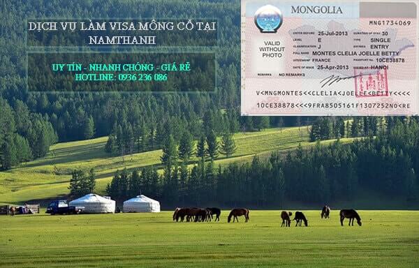 Dịch vụ làm visa du lịch Mông Cổ