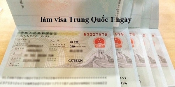Dịch vụ làm visa Trung Quốc 1 ngày tại Nam Thanh