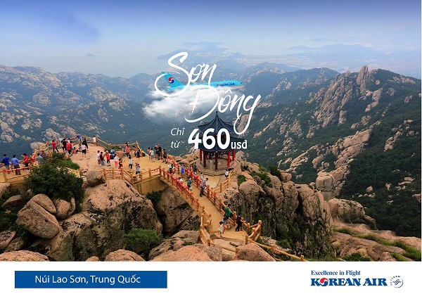 Koeran Air mở đợt khuyến mãi chặng Hà Nội – Sơn Đông Trung Quốc chỉ từ 460 USD 