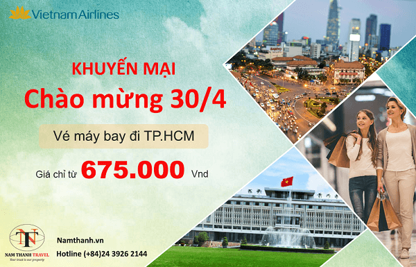 Khuyến mại vé máy bay nội địa đến Hồ Chí Minh chỉ từ 675.000 vnđ