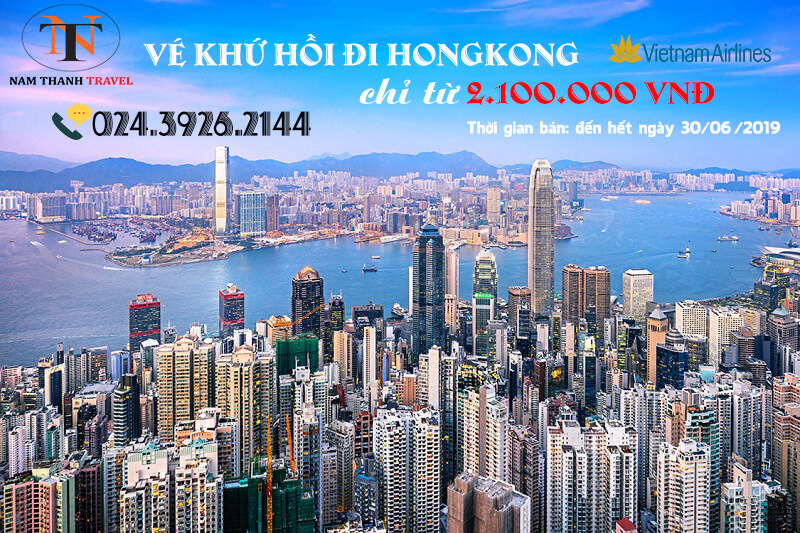 Khuyến mãi vé máy bay khứ hồi đi Hongkong chỉ từ 2.100.000 vnđ