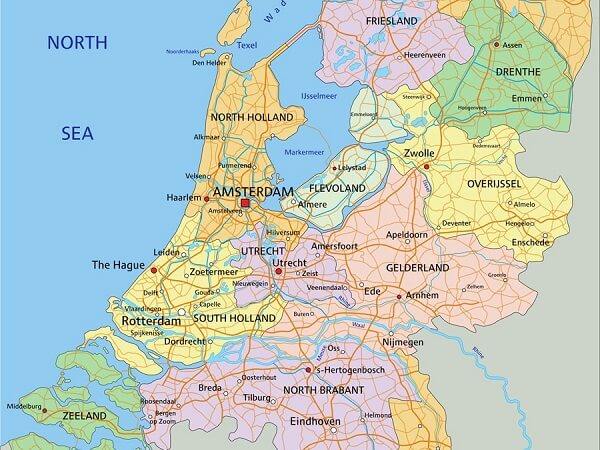 Bản đồ Hà Lan