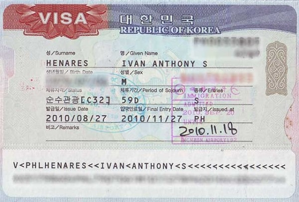 Xin visa Hàn Quốc tự túc tại Đại Sứ Quán