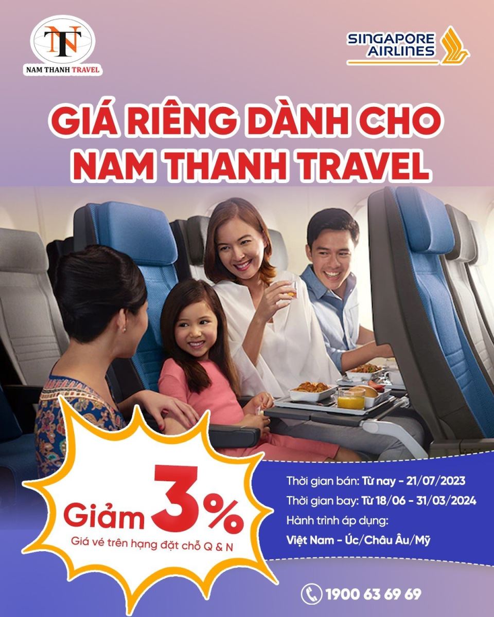 singgapore airlines khuyến mại