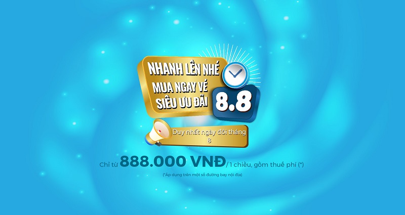 Vietnam Airlines tung ưu đãi chỉ từ 888K bay các chặng nội địa