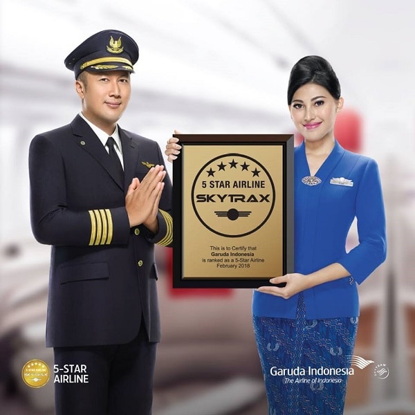 Indonesia Garuda là hãng hàng không 5 sao thế giới