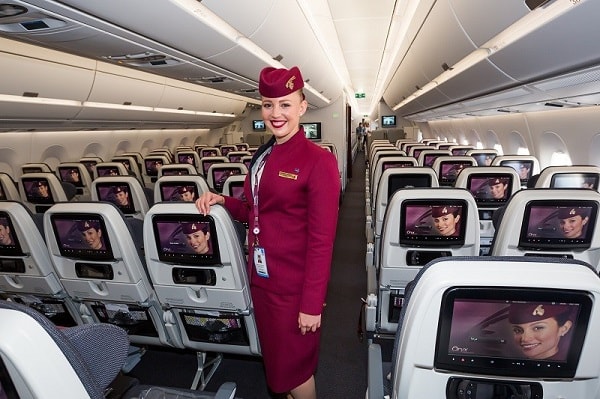 Hạng phổ thông vé máy bay Qatar Airways