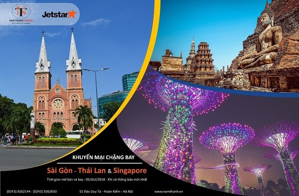 Vi vu thỏa thích Thái Lan và Singapore với khuyến mãi đến từ Jetstar