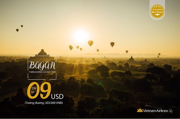 Tới Bagan- Thiên đường của mặt trời chỉ từ 9 USD cùng Vietnam Airlines
