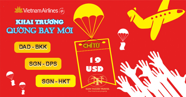 Vietnam Airlines mở đường bay mới đi Bangkok/Phuket/Bali ưu đãi giá rẻ