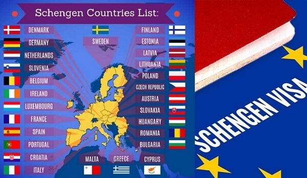 Visa schengen countries list