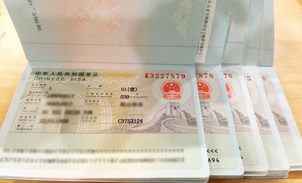 Hình ảnh xin visa Trung Quốc thành công