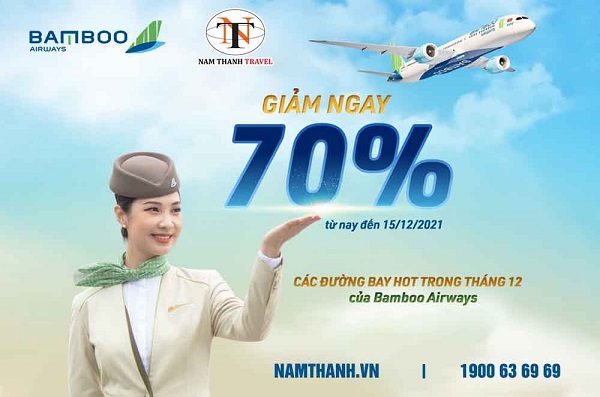 Combo giảm giá vé lên đến 70% và nâng hạng C miễn phí từ Bamboo Airways
