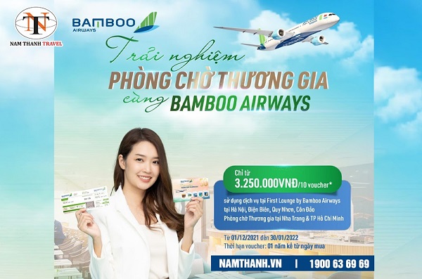 Cơ hội trải nghiệm phòng chờ thương gia cùng Bamboo Airways