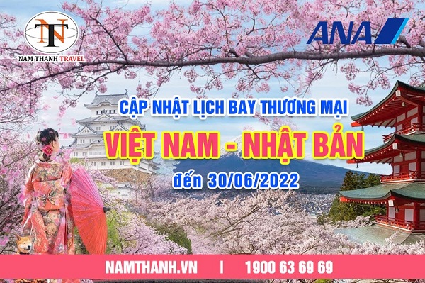 Thông tin về chuyến bay thương mại thường lệ giữa Hà Nội/Tp. Hồ Chí Minh - Nhật Bản