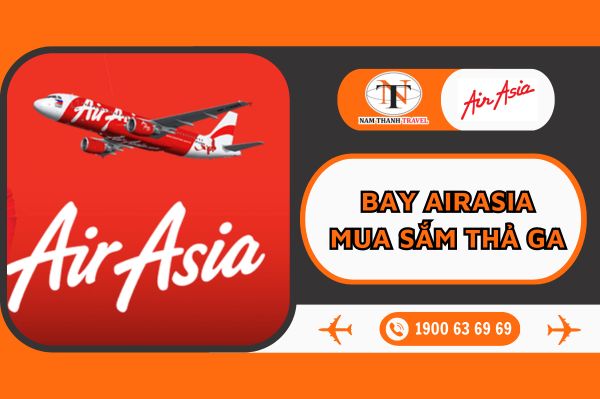 Bay Air Asia - Tận hưởng mua sắm thả ga ở cửa hàng miễn thuế