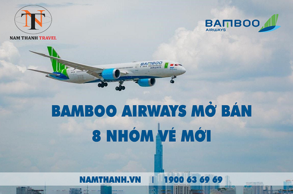 Bamboo Airways tăng từ 3 lên 8 nhóm vé máy bay