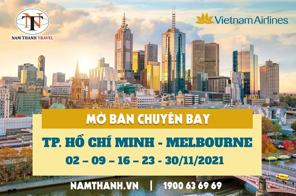 Vietnam Airlines mở bán vé máy bay từ TP Hồ Chí Minh đi Melbourne tháng 11