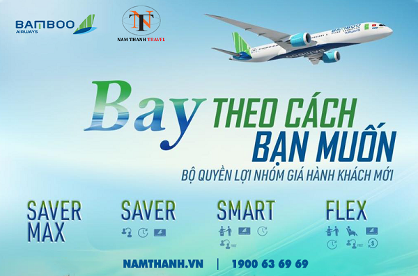 Thông tin chi tiết về 8 nhóm vé máy bay mới của Bamboo Airways
